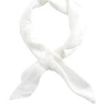 Hvide Patrizia Pepe Tørklæder Størrelse XL til Damer på udsalg 