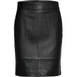 Francie Mini Leather Skirt Kort Nederdel Black Second Female