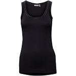 Fransa Women's Zulu 1 Plain Crew Neck Sleeveless Vest, Black (Black 60096), UK 14 (Manufacturer size: L)