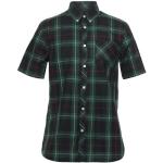 Grønne Fred Perry Kortærmede skjorter i Bomuld Button down med korte ærmer Størrelse XL til Herrer 