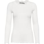 Hvide Fransa Langærmede t-shirts Med lange ærmer Størrelse XL 