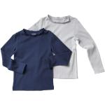 Lyseblå Langærmede T-shirts til børn i Bomuld Hæklet 2 stk på udsalg 