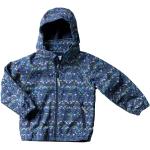 Mørkeblå Softshell jakker til børn i Polyester med Blomstermønster på udsalg 