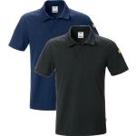 Mørkeblå Fristads Kortærmede polo shirts i Bomuld med korte ærmer Størrelse 3 XL til Herrer på udsalg 