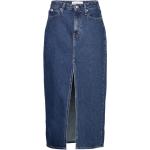 Blå Maxi Calvin Klein Jeans Denim nederdele i Denim Størrelse XL til Damer 
