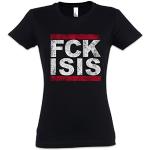 Fuck Isis Woman Girlie T-Shirt - Fck Run Dmc Pro Islam Pro Muslim Anti Terror Style Stop Is Sizes Xs - 2xl (l)