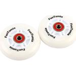 FunTomia 2 x LED Light Wheels for Waveboard Including Mach1® Ball Bearings / Wheels Replacement Wheels