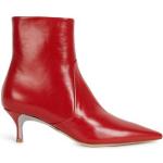 Røde FURLA Læderstøvler med smal sål Med lynlåse Størrelse 36 til Damer på udsalg 