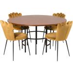 Furniture Fashion - Spisebord Copenhagen med 4 Limhamn stole - Guld