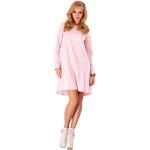 Futuro Fashion Ladies Coctail A-Line Dress With Zipper Long Sleeve FA323 Baby Pink 12 UK (L)