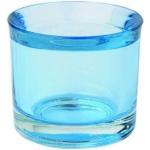Blå Fyrfadsstager i Glas på udsalg 