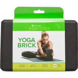 Gaiam Essentials Yoga Brick Black Sport Sports Equipment Yoga Equipment Yoga Blocks And Straps Black Gaiam