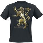 Game of Thrones Herren Chrome Lannister Sigil Mens T-Shirt, Schwarz (Black), Large (Herstellergröße: Large)