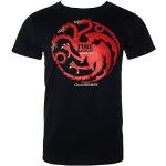 Sorte Game of Thrones House Targaryen Close Up T-shirts Størrelse XL til Herrer 