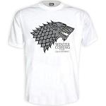 Hvide Game of Thrones Close Up Vinter T-shirts i Bomuld Størrelse XL til Herrer 