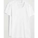 Hvide Gant T-shirts med rund hals i Bomuld med rund udskæring Størrelse XL til Herrer 