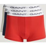 Røde Gant Boksershorts i Bomuld Størrelse XL 3 stk til Herrer 