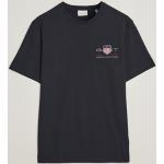 Sorte Gant Shield T-shirts med rund hals i Bomuld med rund udskæring med korte ærmer Størrelse XL til Herrer på udsalg 
