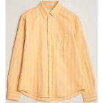 Orange Gant Økologiske Bæredygtige Oxford skjorter i Bomuld Størrelse XL med Striber til Herrer 