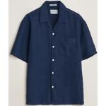 Mørkeblå Gant Kortærmede skjorter med korte ærmer Størrelse XL til Herrer 