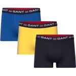 Blå Retro Gant Shield Boksershorts Størrelse XL 3 stk på udsalg 