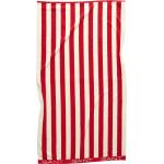 Røde Gant Økologiske Bæredygtige Badehåndklæder i Frotté 100x180 med Striber 