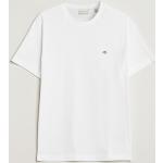 Hvide Gant T-shirts med rund hals i Bomuld med rund udskæring med korte ærmer Størrelse XL til Herrer 