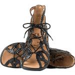 Sorte Ganter Sonnica Sommer Studenter Gladiator sandaler Størrelse 36 til Damer 