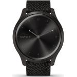 Garmin Vivomove Style smartwatch armbåndsur i sort aluminium med meleret nylon rem