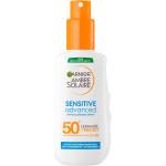 Garnier Ambre Solaire Sensitive Advanced Sun Protection Lotion Spf 50+ 150Ml Solcreme Krop Nude Garnier