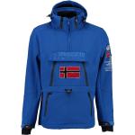Blå Geographical Norway Softshell jakker i Softshell Størrelse XL til Herrer på udsalg 