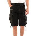 Geographical Norway men's people cargo shorts (People) - Black , size: s