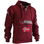 Røde Geographical Norway Sweatshirts i Bomuld Størrelse XL til Herrer 