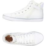 Hvide Geox Høje sneakers i Læder med Glitter Med snøre Størrelse 35 til Piger på udsalg 