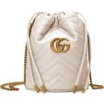 Hvide Gucci Marmont Bucket bags i Læder til Damer 
