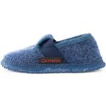 Türnberg Slippers - Closed Children's Slippers Made of Wool Felt | Wam Slippers for Girls and Boys | Non-Slip Rubber Sole | Felt Slippers, Blue 527 Jeans, 34 EU