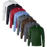Gildan Bæredygtige T-shirts med rund hals i Jersey med Øko-Tex Med lange ærmer Størrelse XL til Herrer 
