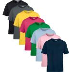 Lyseblå Gildan Bæredygtige T-shirts med rund hals i Jersey med Øko-Tex Størrelse XL til Herrer 