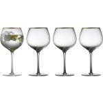 Gin & Tonic Glas Palermo Gold 65Cl 4Stk Home Tableware Glass Gin Glass Nude Lyngby Glas