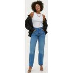 Blå Gina Tricot Højtaljede jeans i Denim Størrelse XL til Damer på udsalg 
