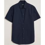 Blå Armani Giorgio Armani Kortærmede skjorter i Bomuld med korte ærmer Størrelse XL til Herrer 