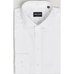 Hvide Armani Giorgio Armani Langærmede skjorter i Bomuld Størrelse XL til Herrer 