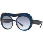 Lyseblå Armani Giorgio Armani Runde solbriller i Acetat Størrelse XL 56 cm til Damer 