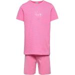 Girls Pyjama Short Pyjamassæt Pink Schiesser