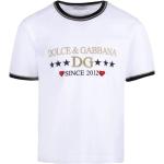 Hvide Dolce & Gabbana Kortærmede T-shirts i Bomuld til Piger fra Miinto.dk med Gratis fragt på udsalg 