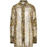 Gule Klassiske Givenchy Langærmede skjorter i Chiffon Med lange ærmer Størrelse XXL til Damer 