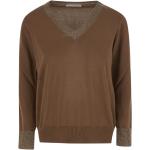 Brune FABIANA FILIPPI Sweaters med Glitter Størrelse XL til Damer på udsalg 