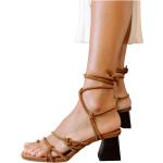 Alohas Sommer Sandaler med hæl blokhæle Med snøre Størrelse 42 med Navn til Damer 