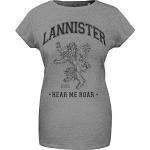 Grå Game of Thrones House Lannister T-shirts i Bomuld Størrelse XL til Damer 