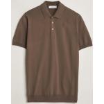 Mørkebrune Gran Sasso Kortærmede polo shirts i Bomuld med korte ærmer Størrelse XL til Herrer 
